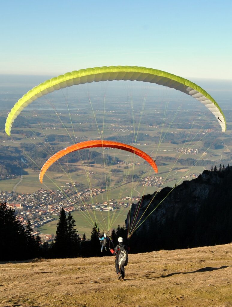 lift up, vacation paragliding, flying
