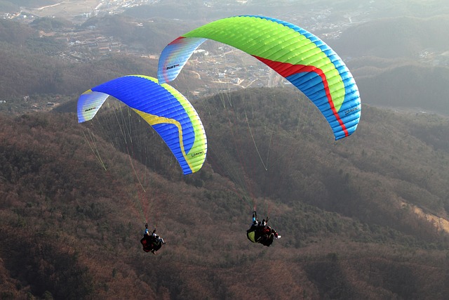 gliders, paragliding, tandem paragliding